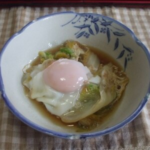 授乳婦の一人ランチ☆白菜の卵とじ